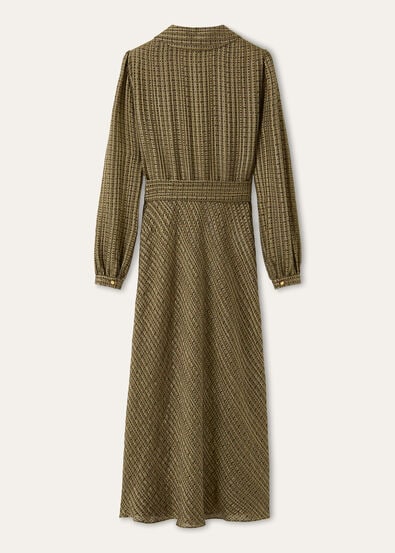 LAIKA DRESS GOLDEN BEES SILK LAME'