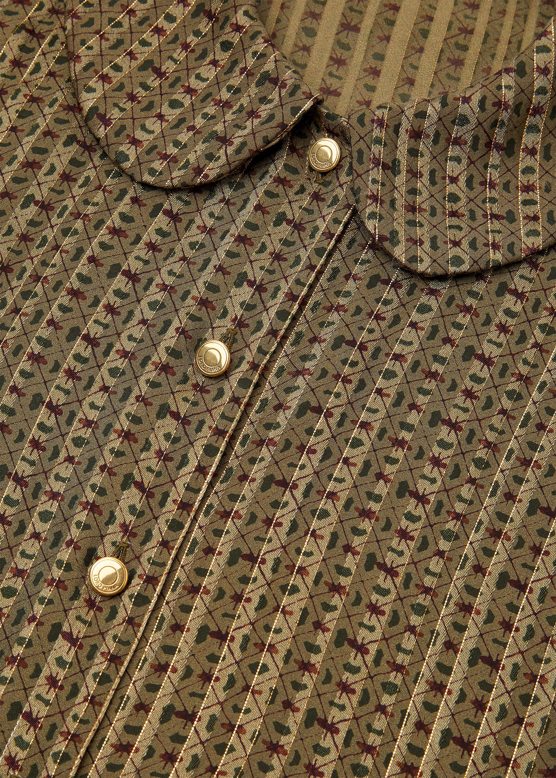 LAIKA DRESS GOLDEN BEES SILK LAME'