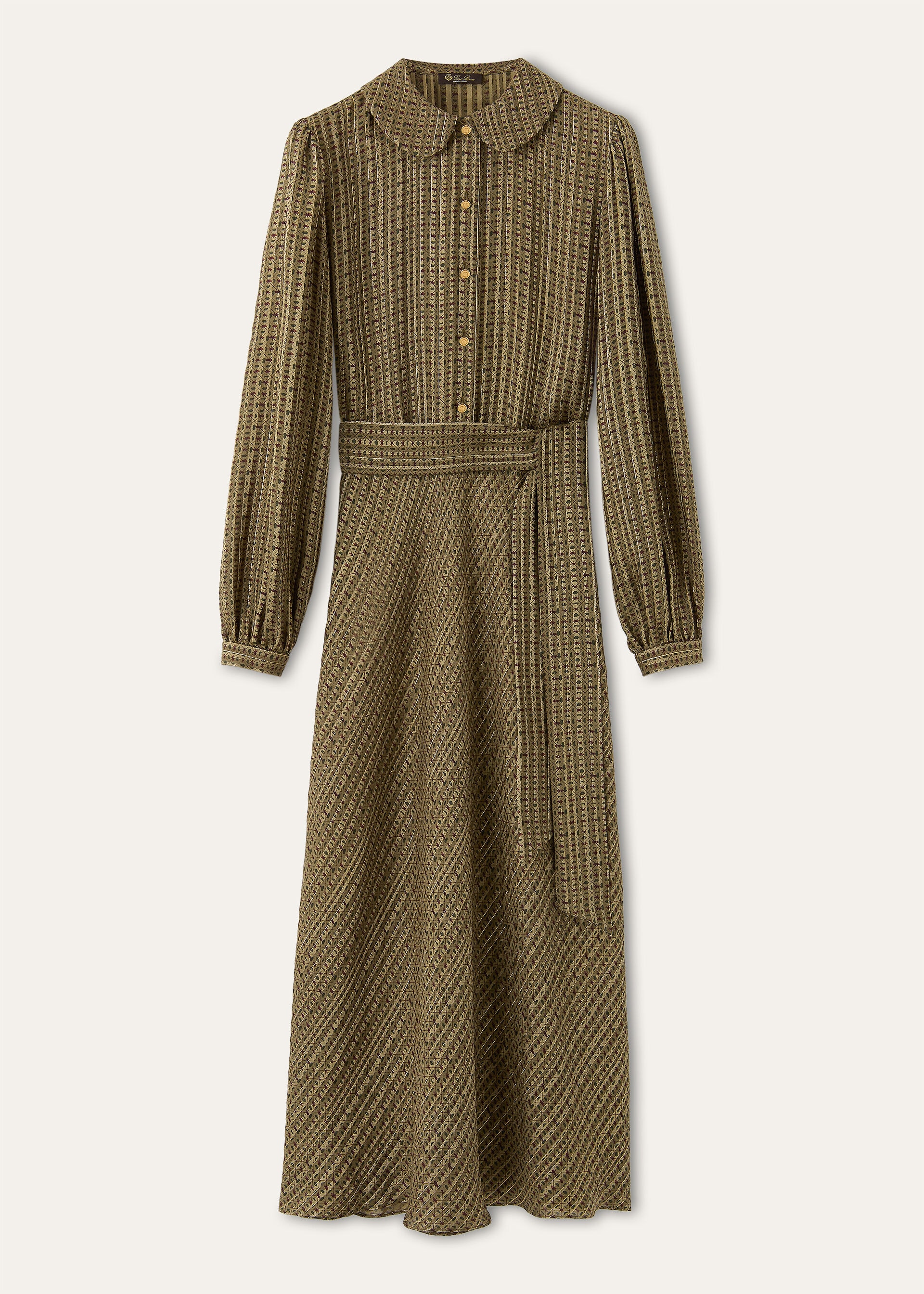 LAIKA DRESS GOLDEN BEES SILK LAME'