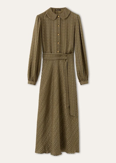 LAIKA DRESS GOLDEN BEES SILK LAME'