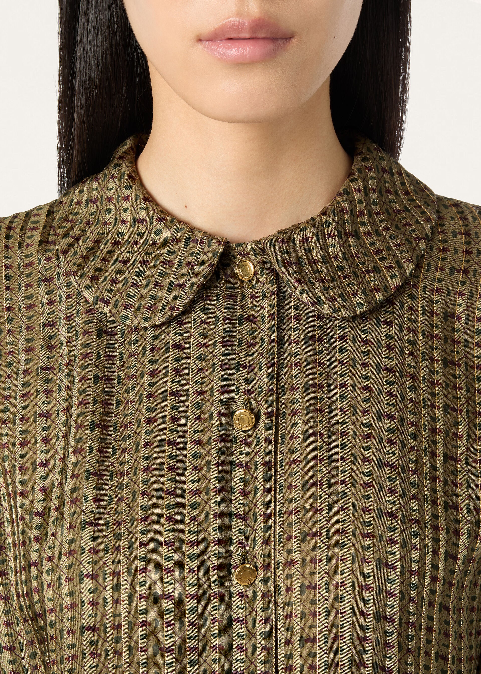 LAIKA DRESS GOLDEN BEES SILK LAME'