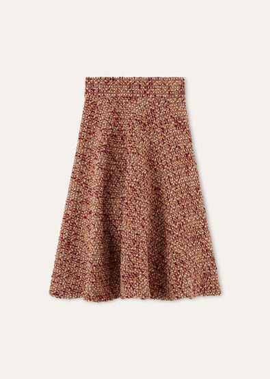 AMELY SHORT SKIRT BOUCLE PLAID