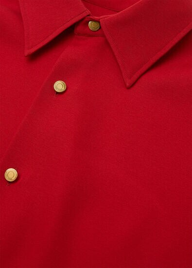 THEA SQUARE COLLAR SHIRT CADY CREPE