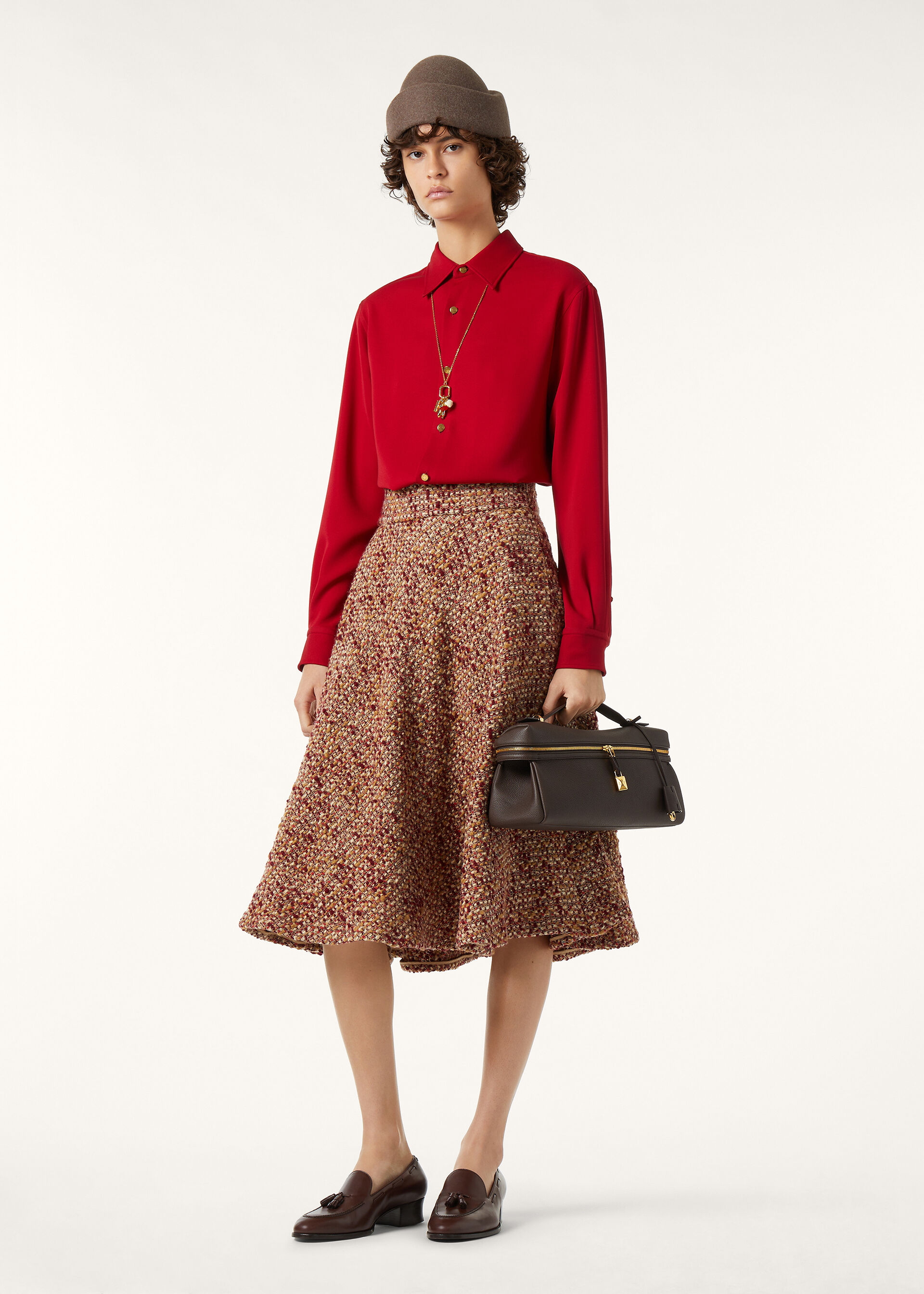 THEA SQUARE COLLAR SHIRT CADY CREPE