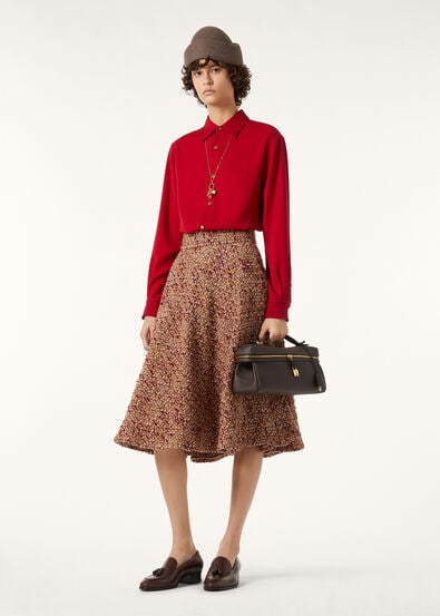 THEA SQUARE COLLAR SHIRT CADY CREPE