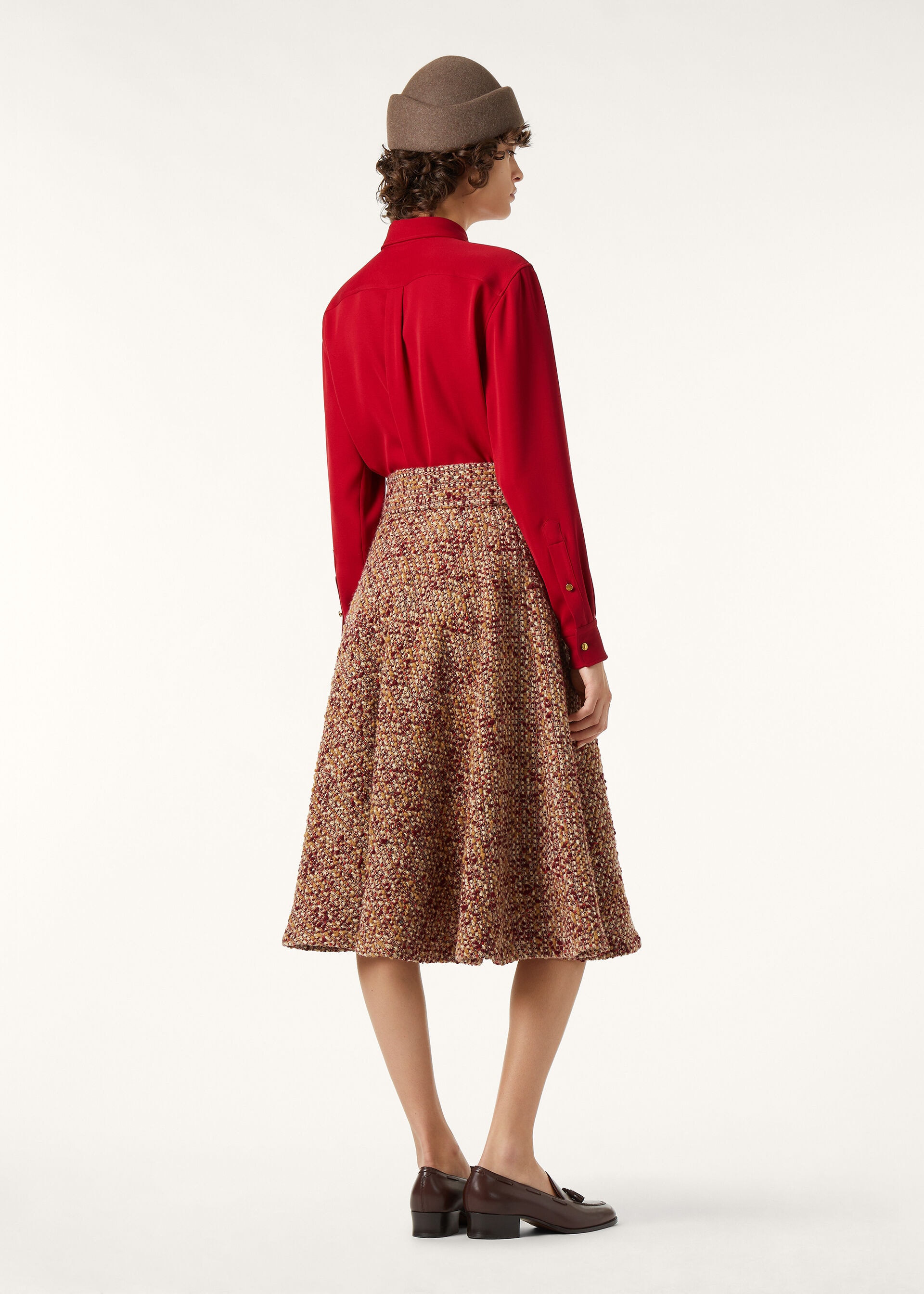 THEA SQUARE COLLAR SHIRT CADY CREPE