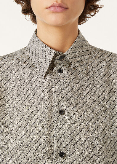 THEA PENNY COLLAR CORIANDER SEEDS DIAGONAL SILK J.