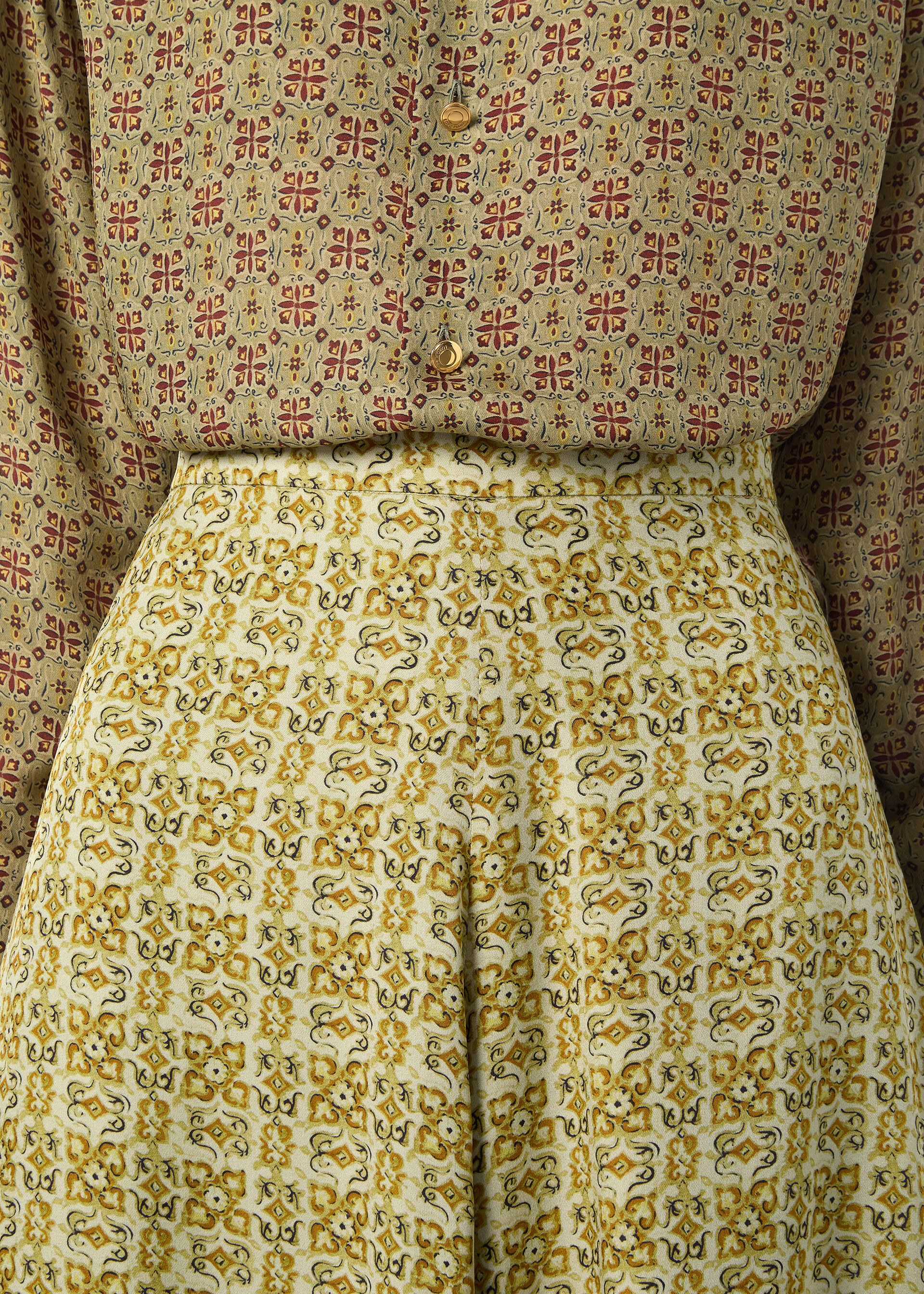 FRANK TROUSERS CAMELIA SILK