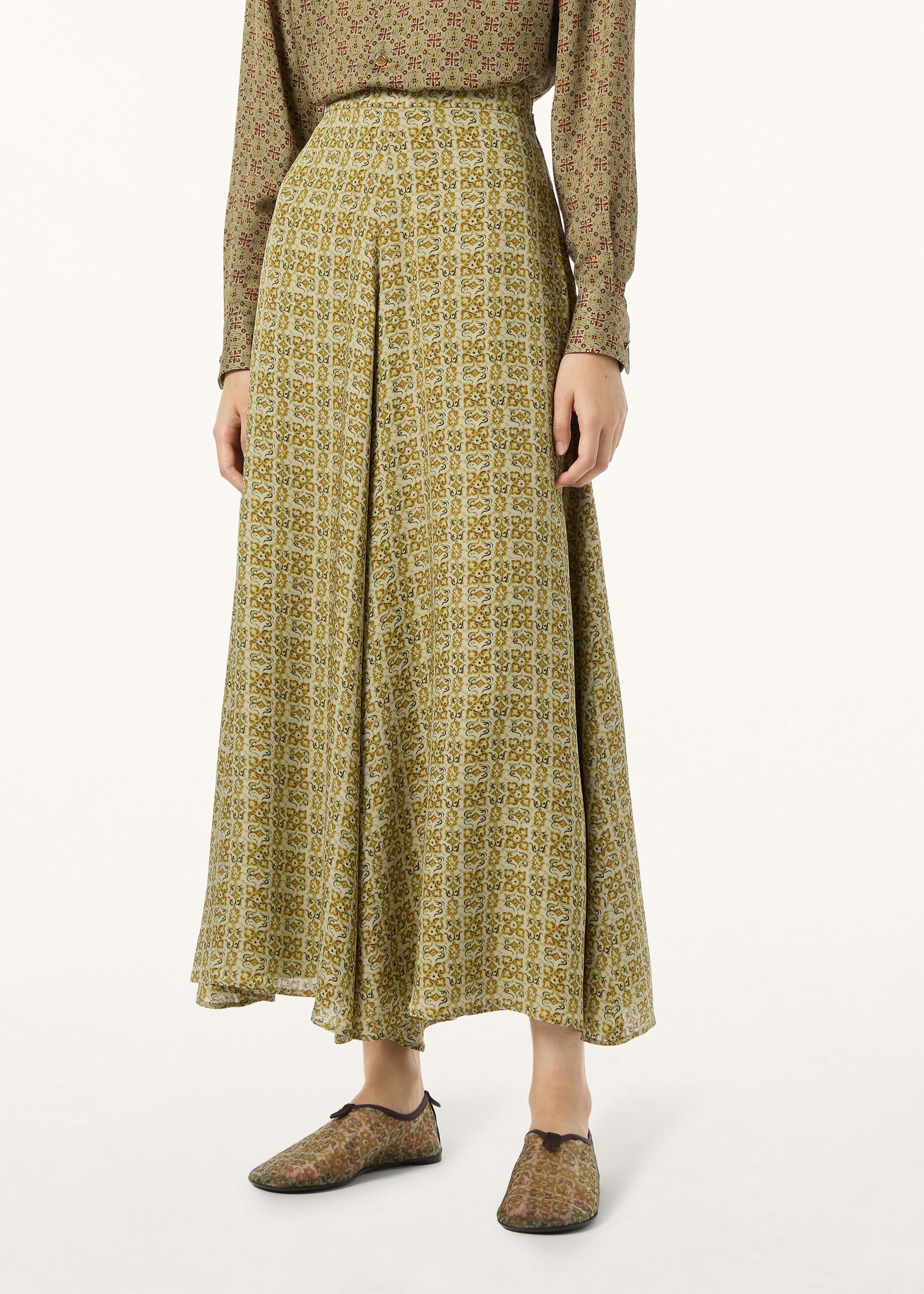 FRANK TROUSERS CAMELIA SILK