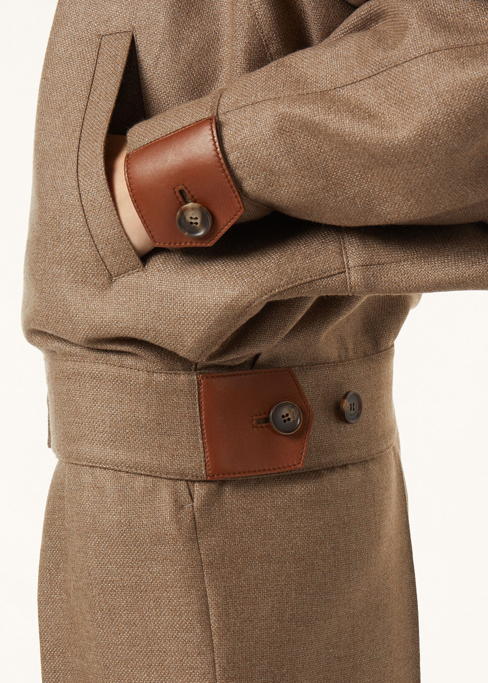 KIEFER BOMBER CASH RAW SILK HOPSACK