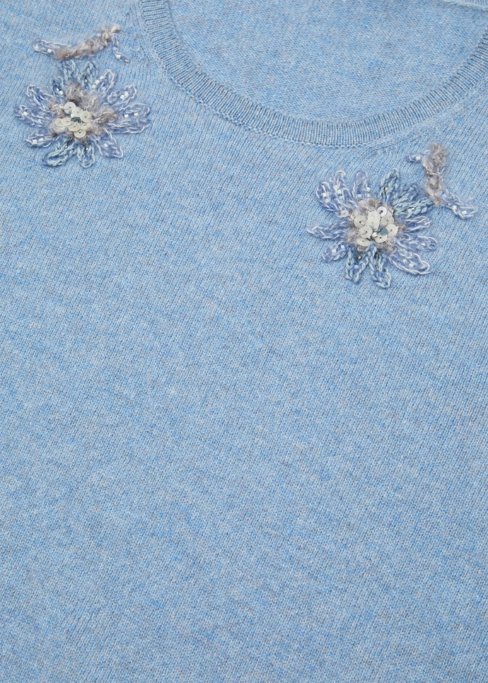 CLASSIC BABY CASH EMBR. SS CREWNECK SWEATER T.B.B._FAQ9466_60NK_7