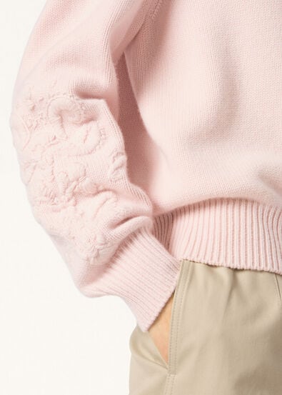 CLASSIC BABY CASH EMBROIDERED CREWNECK SWEATER BC RELIEF