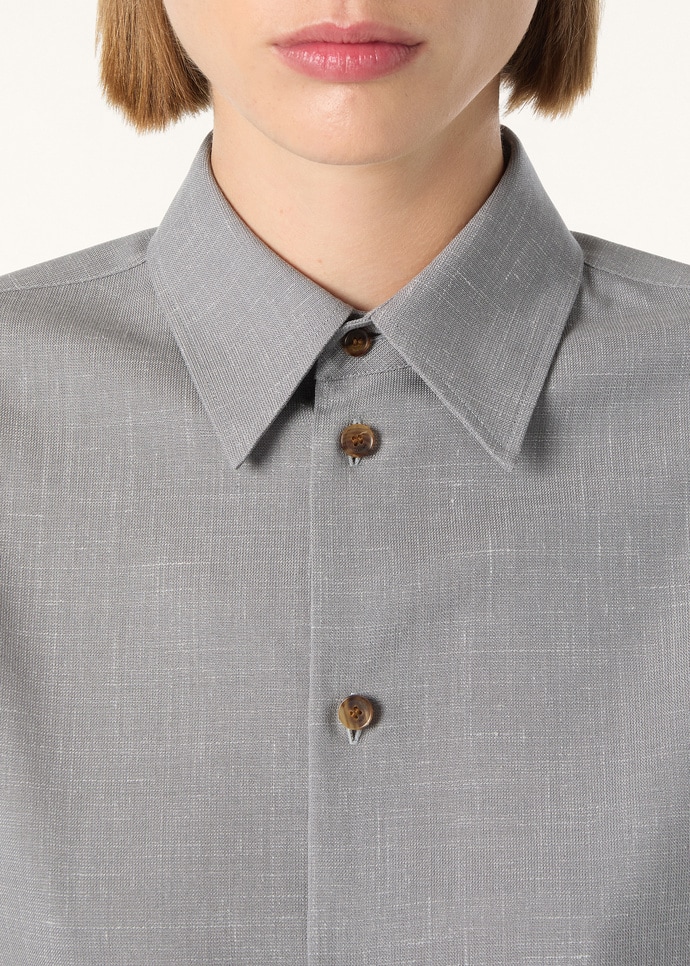 THEA SQUARE COLLAR SHIRT ZELANDER WOOL SILK_FAQ9488_M0UH_2