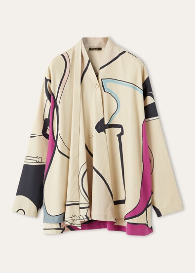 LUDOVICA SHIRT ABSTRACT BOBBINS MULTICOLOR SHIRT