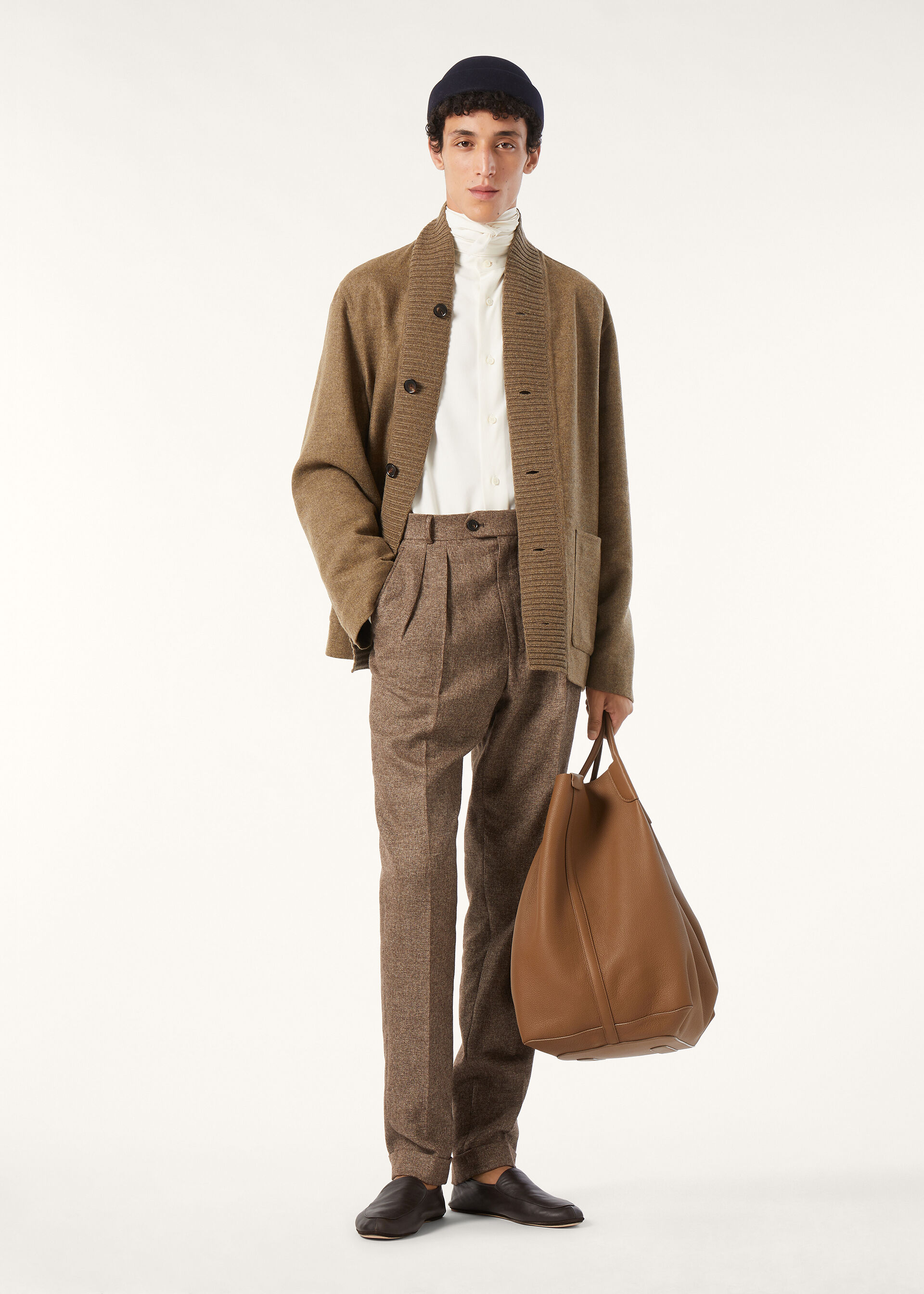 STAFFORD TROUSERS CASH LINEN MOULINE'