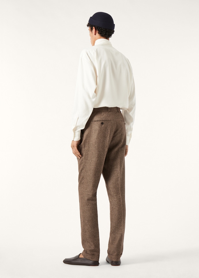 STAFFORD TROUSERS CASH LINEN MOULINE'_FAQ9694_H02W_4