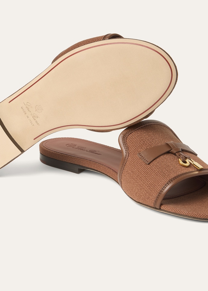 SUMMER CHARMS FLAT MULE CANVAS & CALF_FAQ9741_E0HN_4