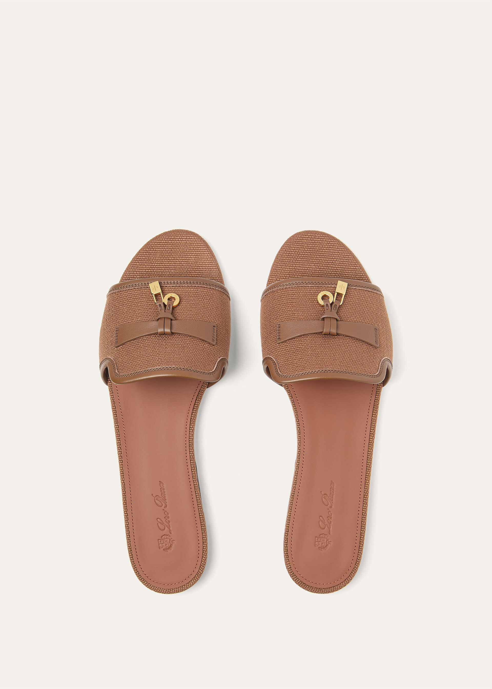 SUMMER CHARMS FLAT MULE CANVAS & CALF