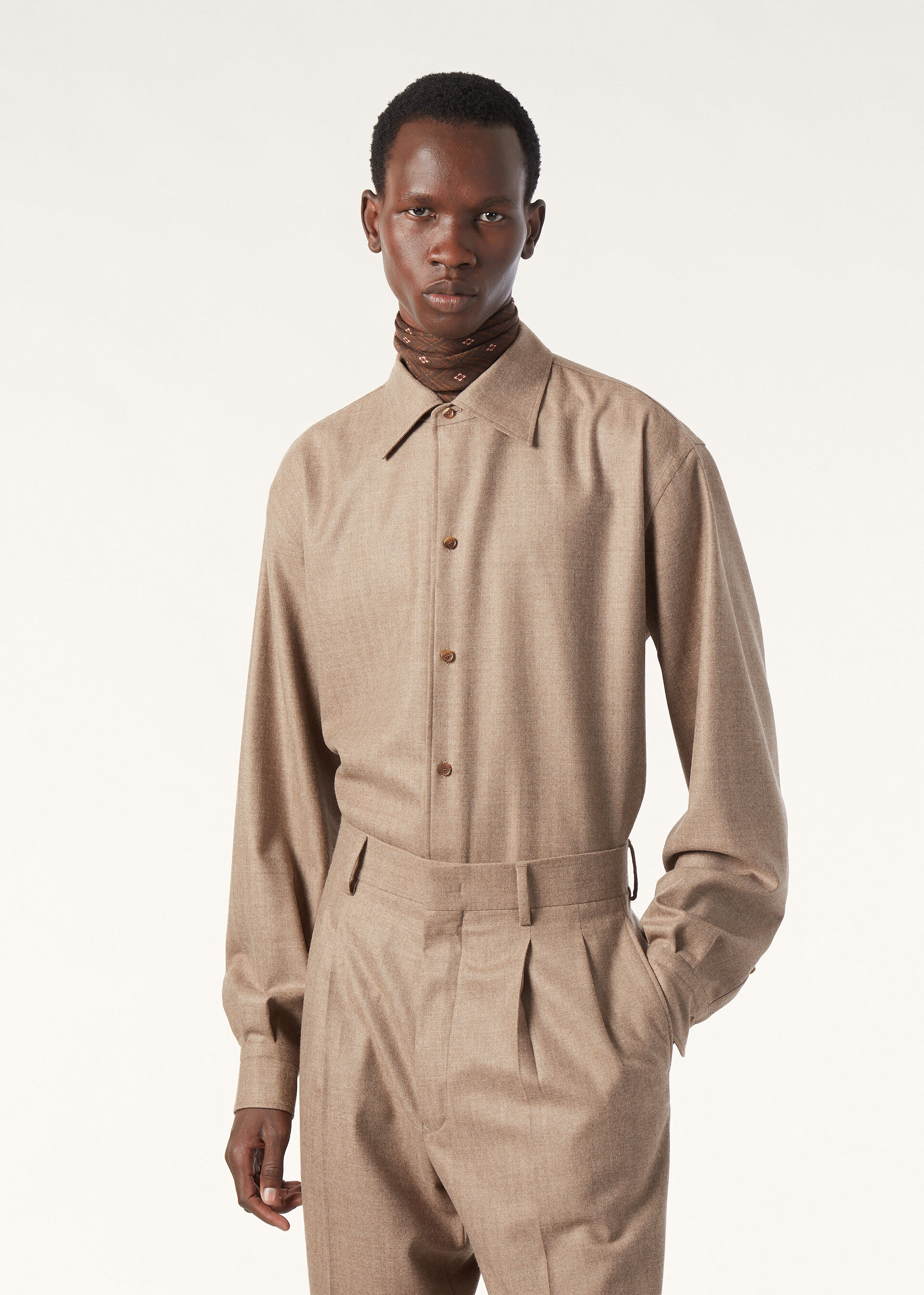 FRANCO SHIRT PECORA NERA DRAP