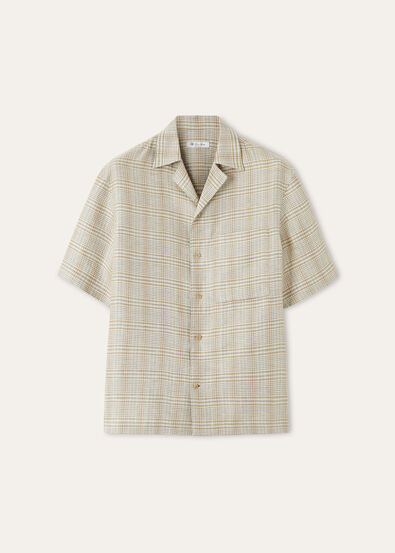 FEDERICO SHIRT SS LINEN CHECK