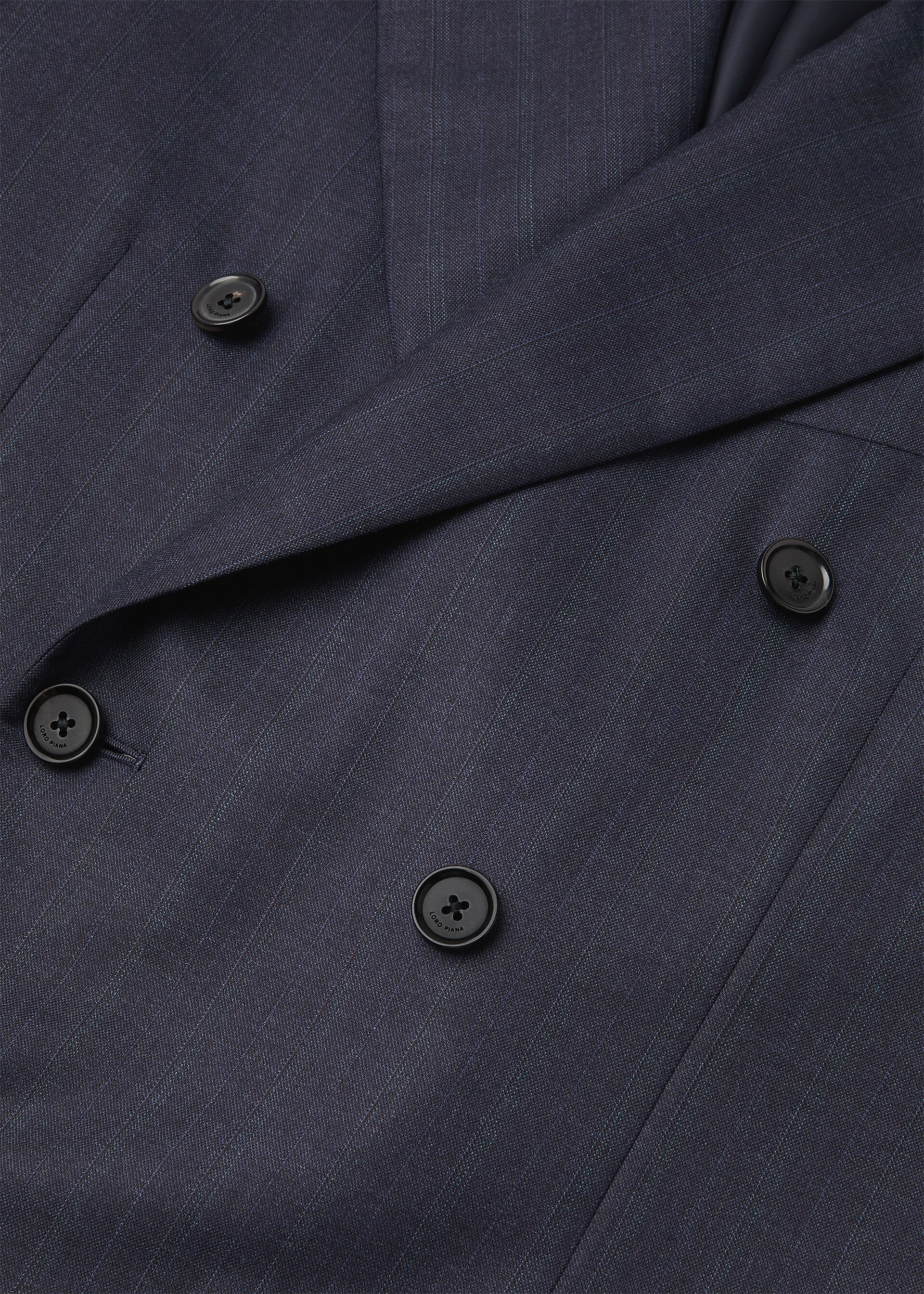 INTERNATIONAL PEAK DB SUIT TASMANIAN PINSTRIPE