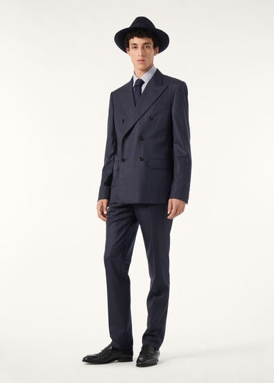 INTERNATIONAL PEAK DB SUIT TASMANIAN PINSTRIPE