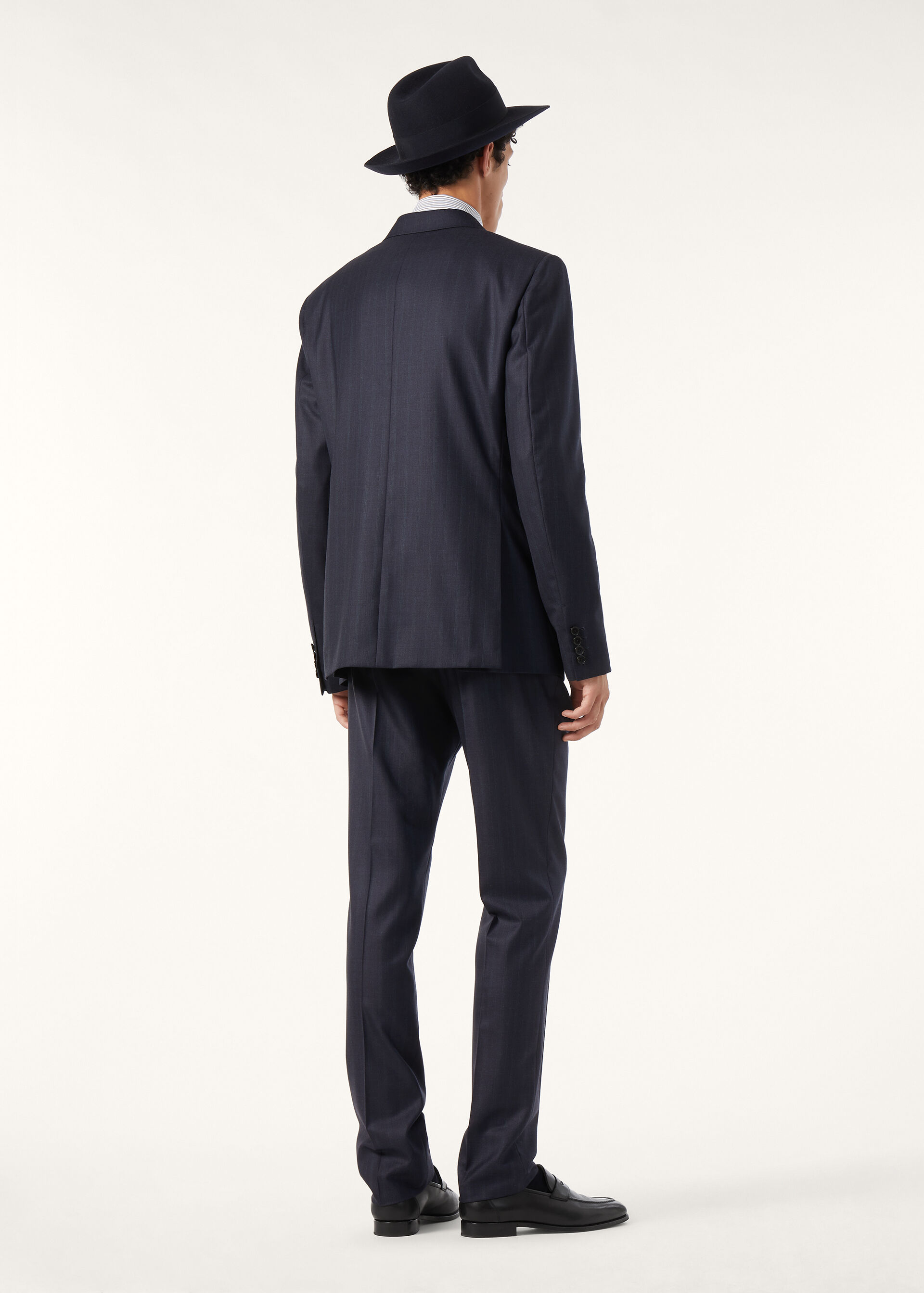 INTERNATIONAL PEAK DB SUIT TASMANIAN PINSTRIPE