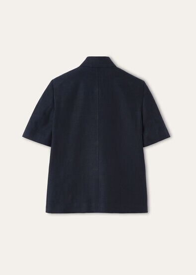 SPAGNA MINI SS JACKET STRUCTURED LINEN WOOL