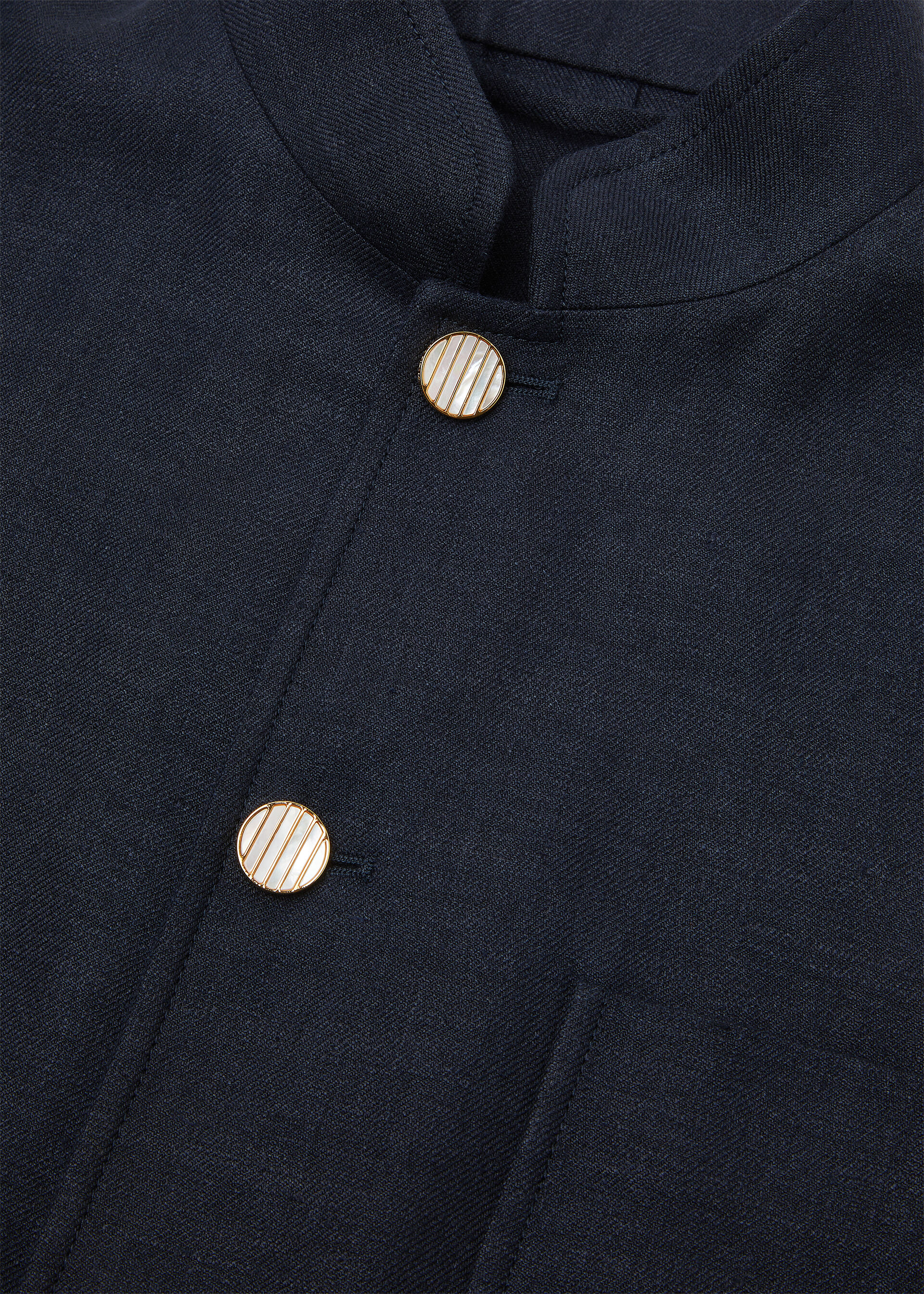 SPAGNA MINI SS JACKET STRUCTURED LINEN WOOL
