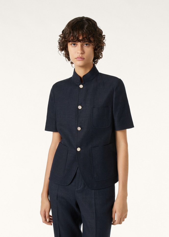 SPAGNA MINI SS JACKET STRUCTURED LINEN WOOL_FAQ9804_W000_3