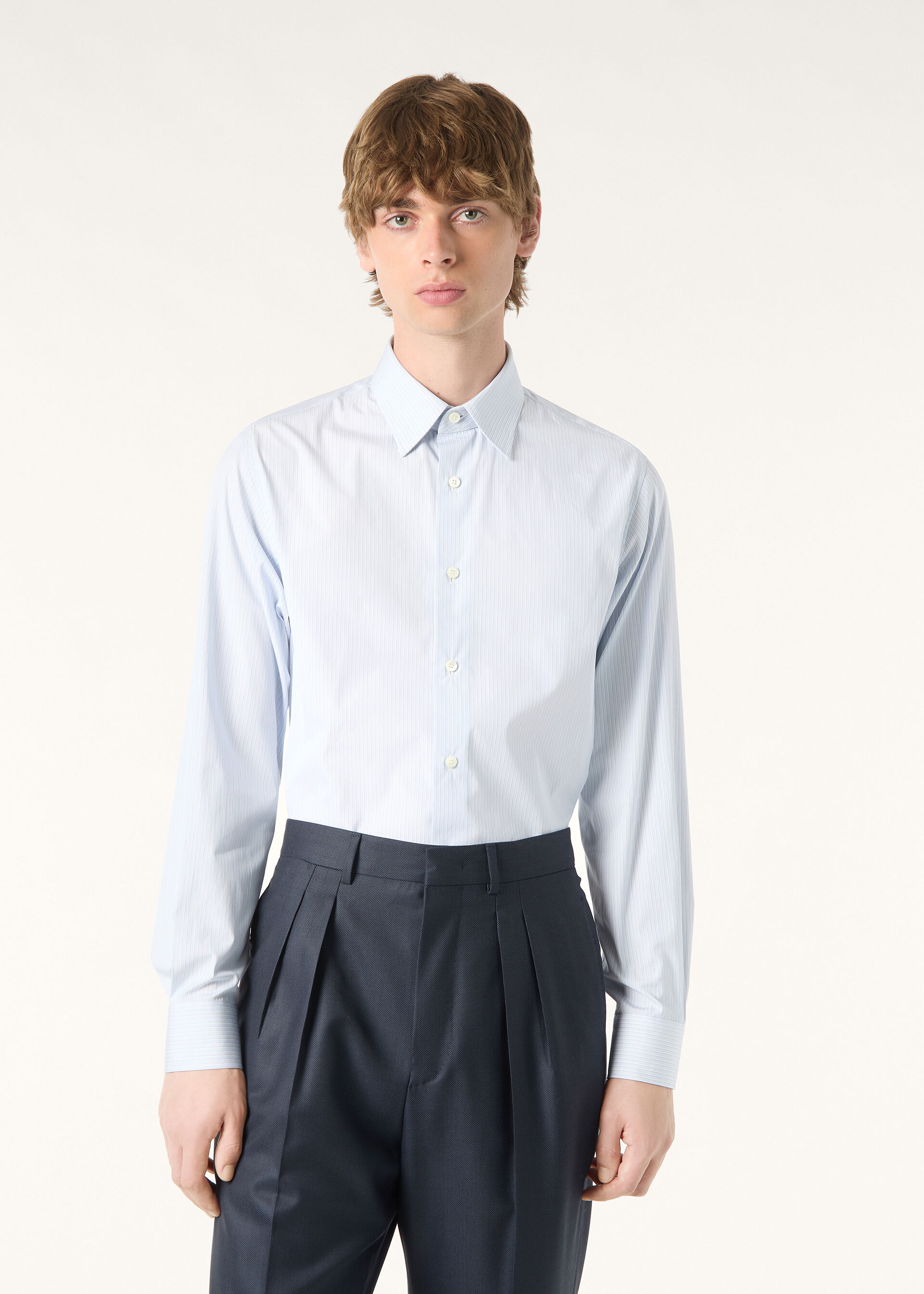 FILIPPO SQUARE SHIRT LUXURY POPELINE STRIPE