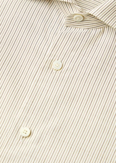 FILIPPO CUTAWAY SHIRT SILK OXFORD MULTI STRIPE
