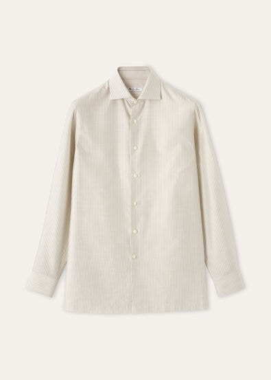 FILIPPO CUTAWAY SHIRT SILK OXFORD MULTI STRIPE