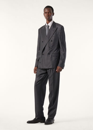 MILANO PEAK DB SUIT AUSTRALIS PINSTRIPE