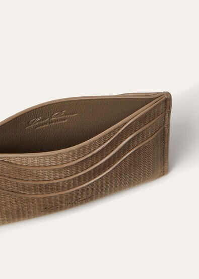 EXTRA CARDHOLDER TEXTURED NUBUCK