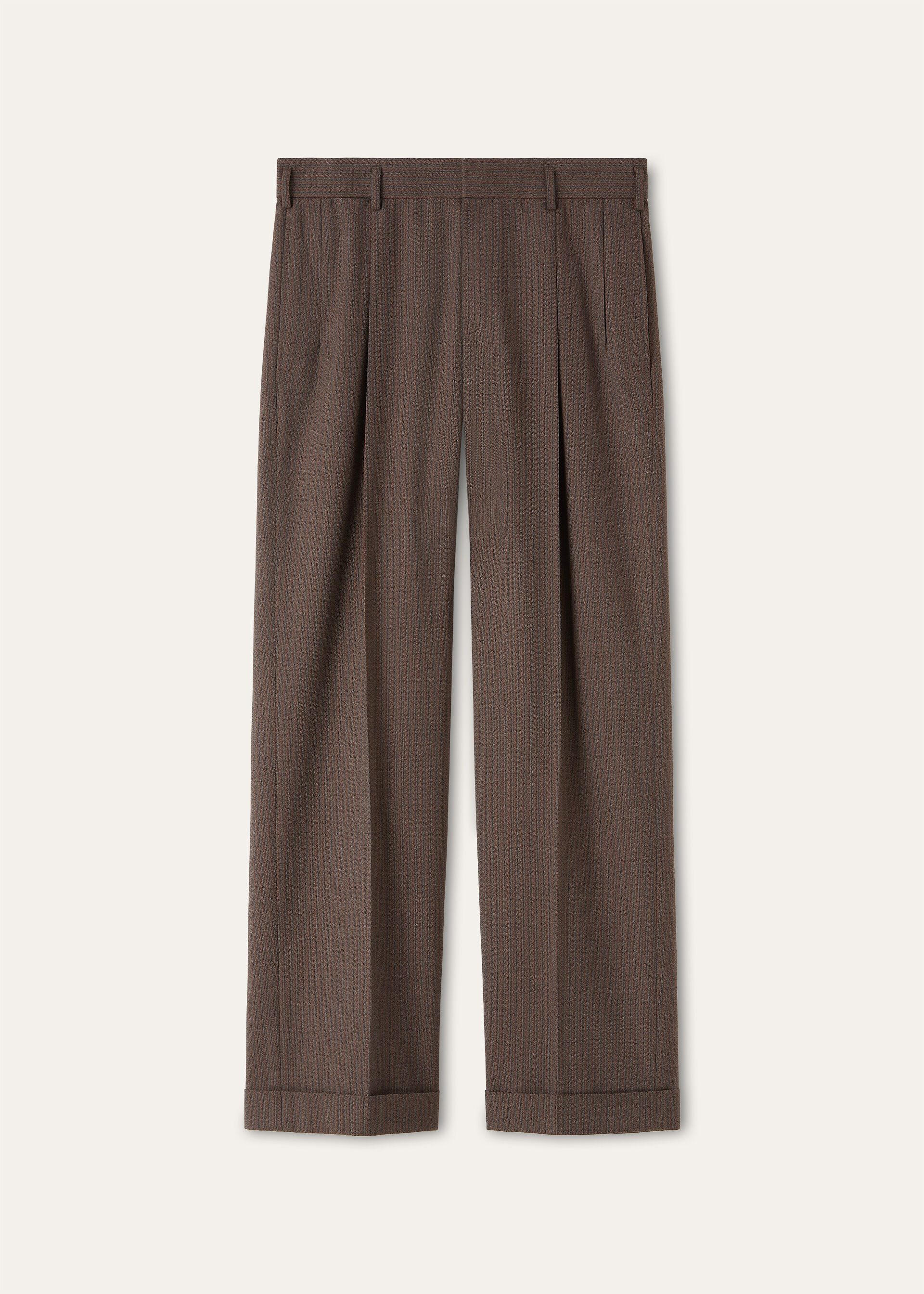 ISAAC TROUSERS STRUCTURED WOOL CREPE
