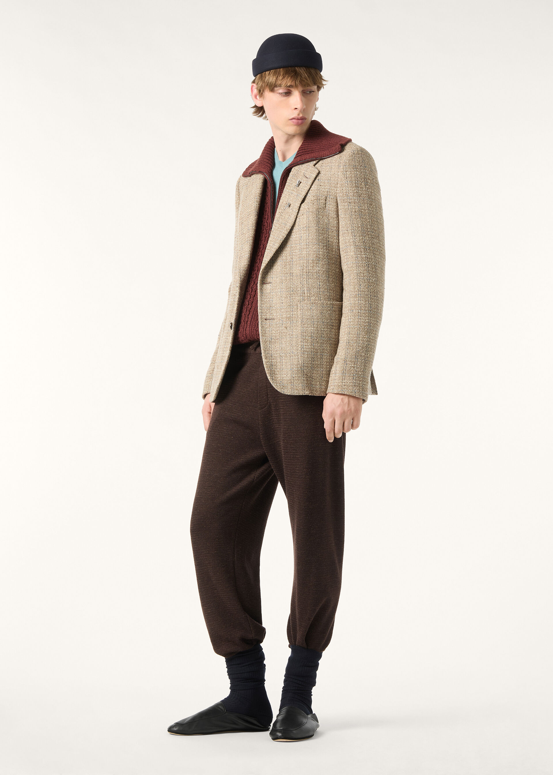 HEDLAND NOTCH SB JACKET WINDOWPANE TWEED