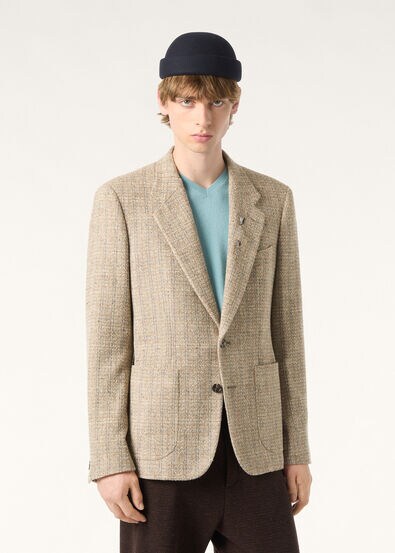 HEDLAND NOTCH SB JACKET WINDOWPANE TWEED