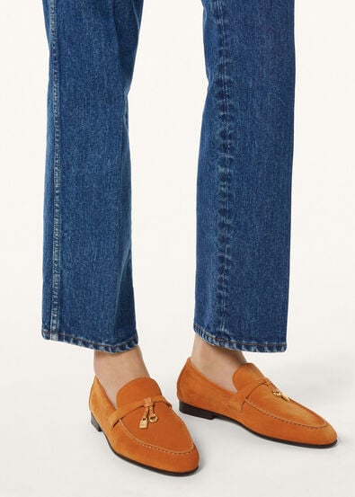 JOAN CHARMS LOAFER LUXURY SUEDE