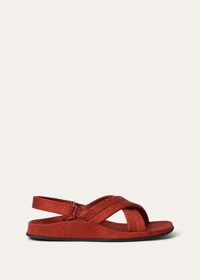 HECTOR CROSS FLAT SANDAL JAQUARD MIRELLE
