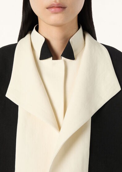 JEFF SHORT CABAN CANVAS LINEN FLOWER