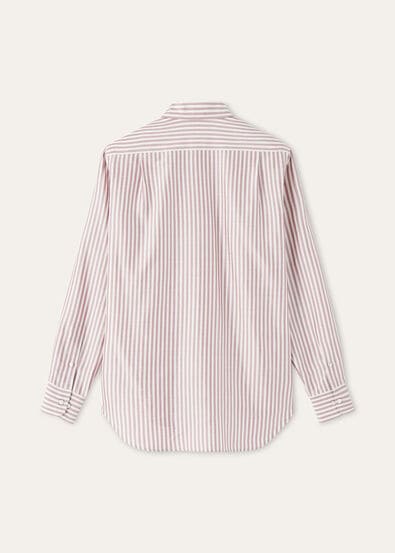 ANDRE' SHIRT SILK OXFORD STRIPE
