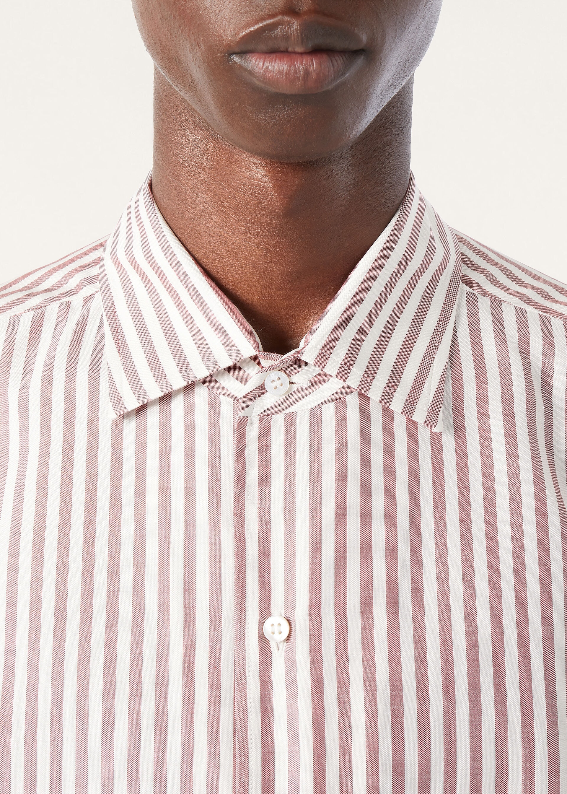 ANDRE' SHIRT SILK OXFORD STRIPE