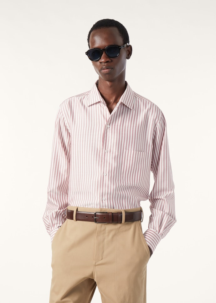 ANDRE' SHIRT SILK OXFORD STRIPE_FAQ9950_F2HJ_3