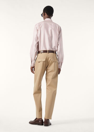 ANDRE' SHIRT SILK OXFORD STRIPE