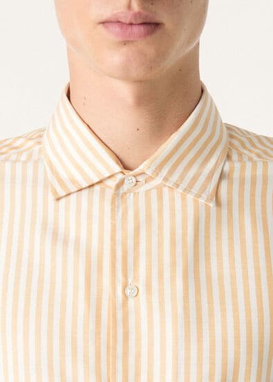 ANDRE' SHIRT SILK OXFORD STRIPE