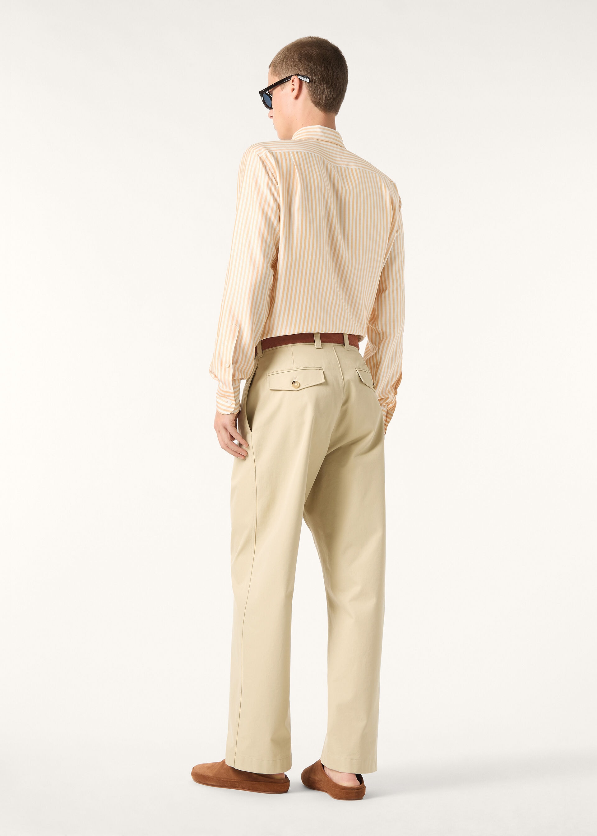 ANDRE' SHIRT SILK OXFORD STRIPE