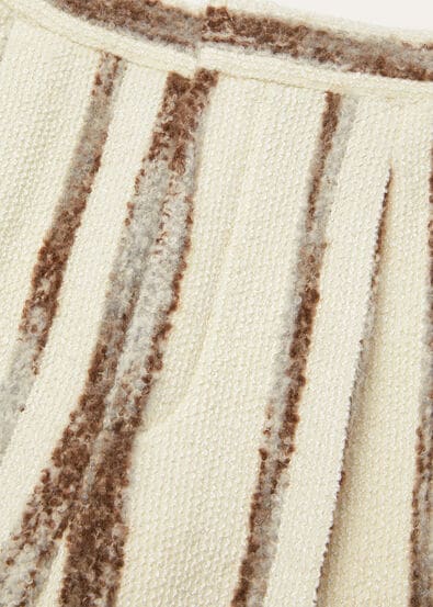 ALBION SHORT TROUSERS SILK WOOL STRIPE