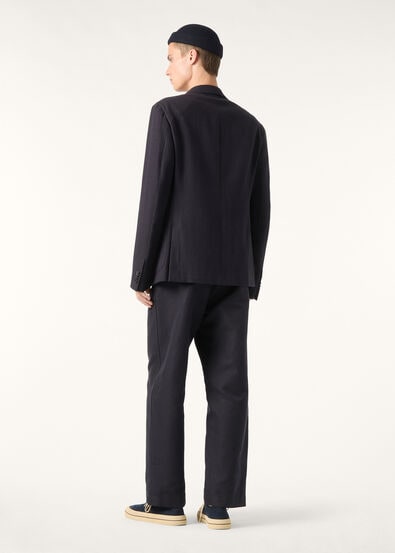 MILANO PEAK DB SHIRT JACKET  COTTON LINEN CANVAS