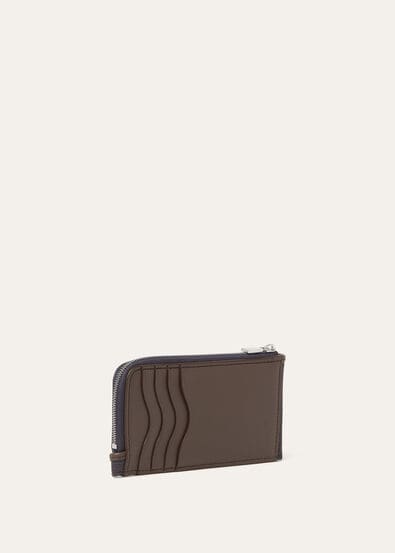 EXTRA ZIPPOUCH WTH CARDHOLDER CANVAS/ROUNDED LTH